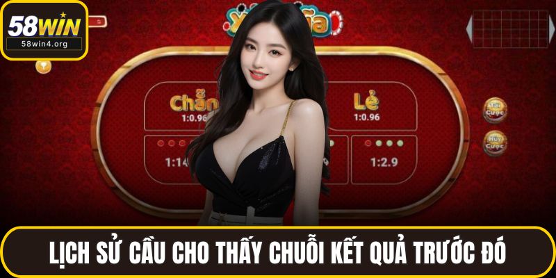 Lịch sử cầu cho thấy chuỗi kết quả trước đó